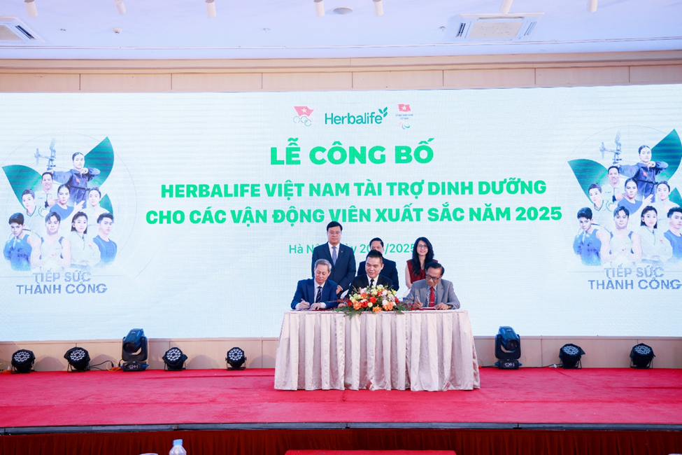 Herbalife Việt Nam tài trợ sản phẩm dinh dưỡng cho các Vận động viên xuất sắc Việt Nam trong năm 2025
