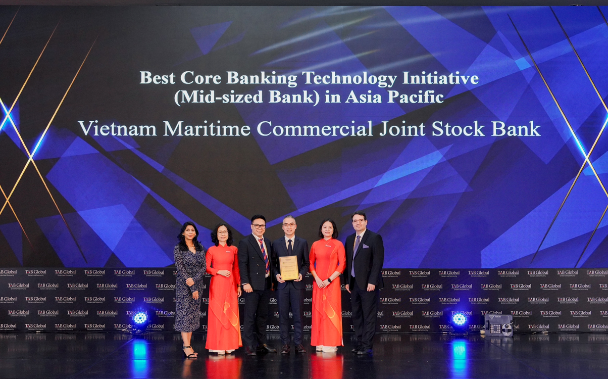 MSB được vinh danh với giải thưởng quốc tế về sáng kiến công nghệ ngân hàng lõi