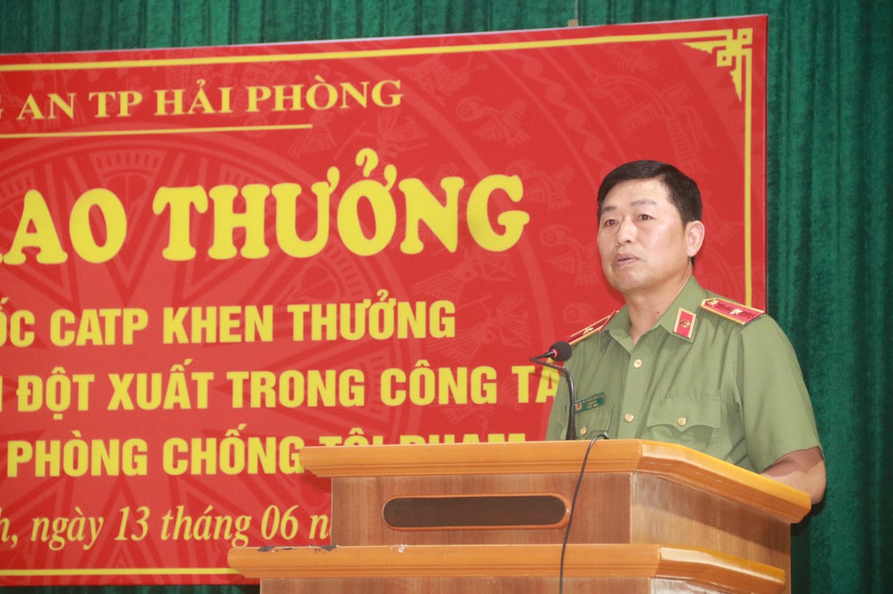 Hải Phòng khen thưởng lực lượng phá án vụ Giết người tại quận Dương Kinh