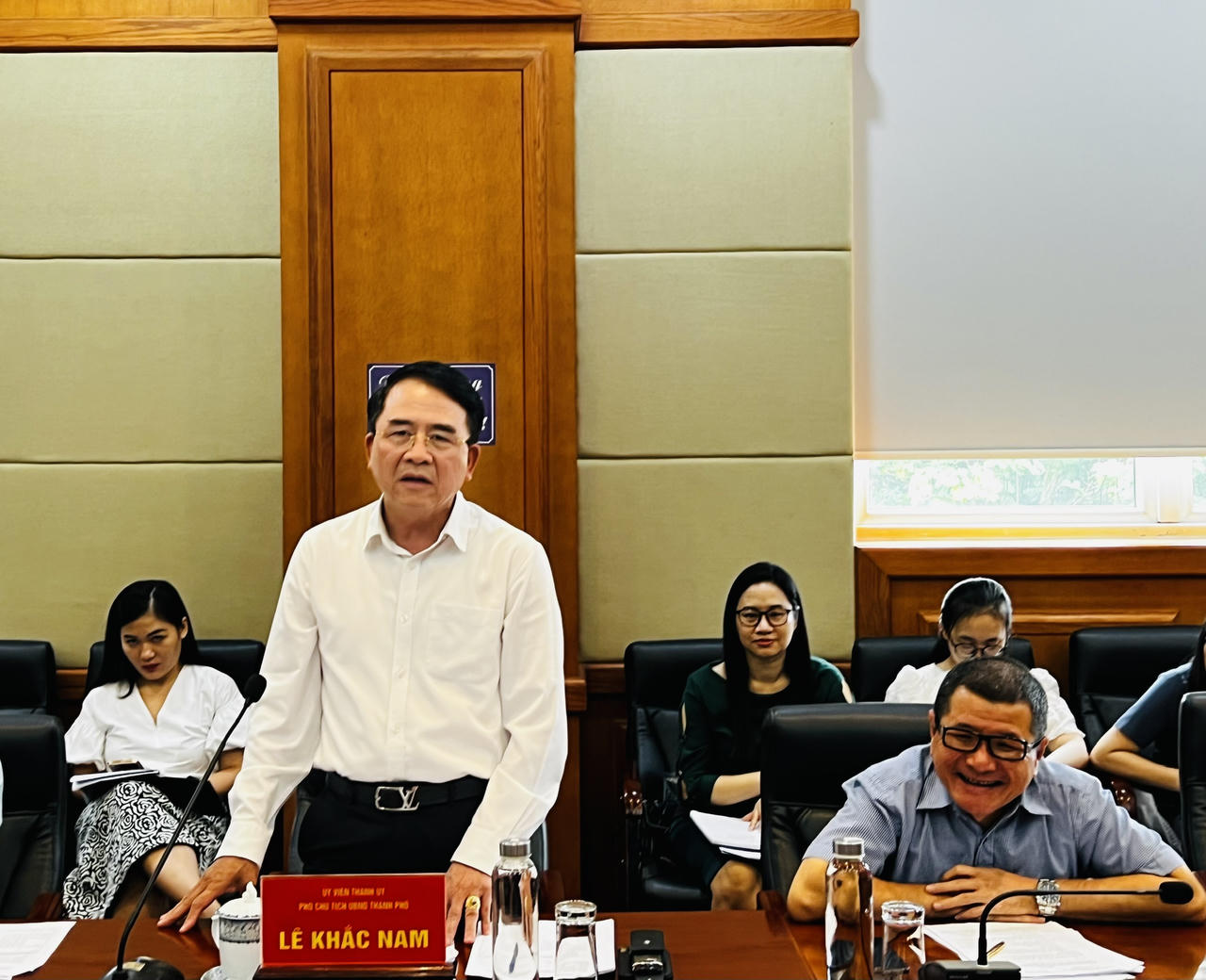 Thứ trưởng Nguyễn Thanh Tịnh làm việc tại Hải Phòng về công tác chuẩn bị Hội thi Hòa giải viên giỏi