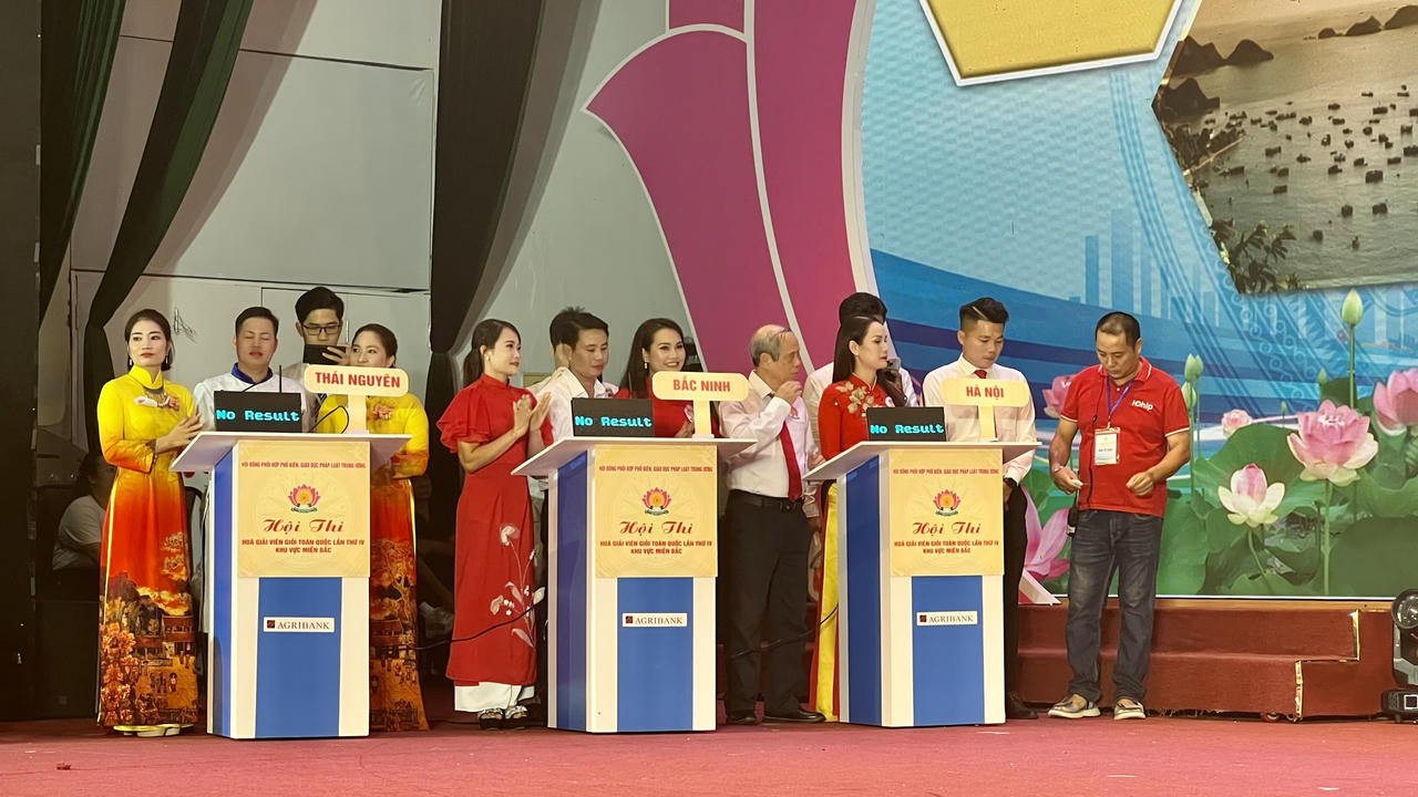 Sôi nổi các phần thi Hoà giải viên giỏi tại vòng loại miền Bắc