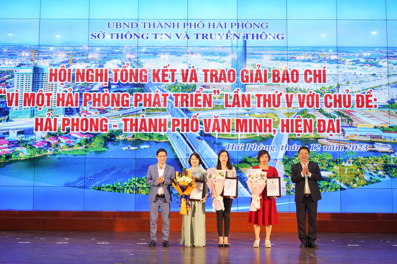 Báo PLVN đạt giải báo chí “Vì một Hải Phòng phát triển”
