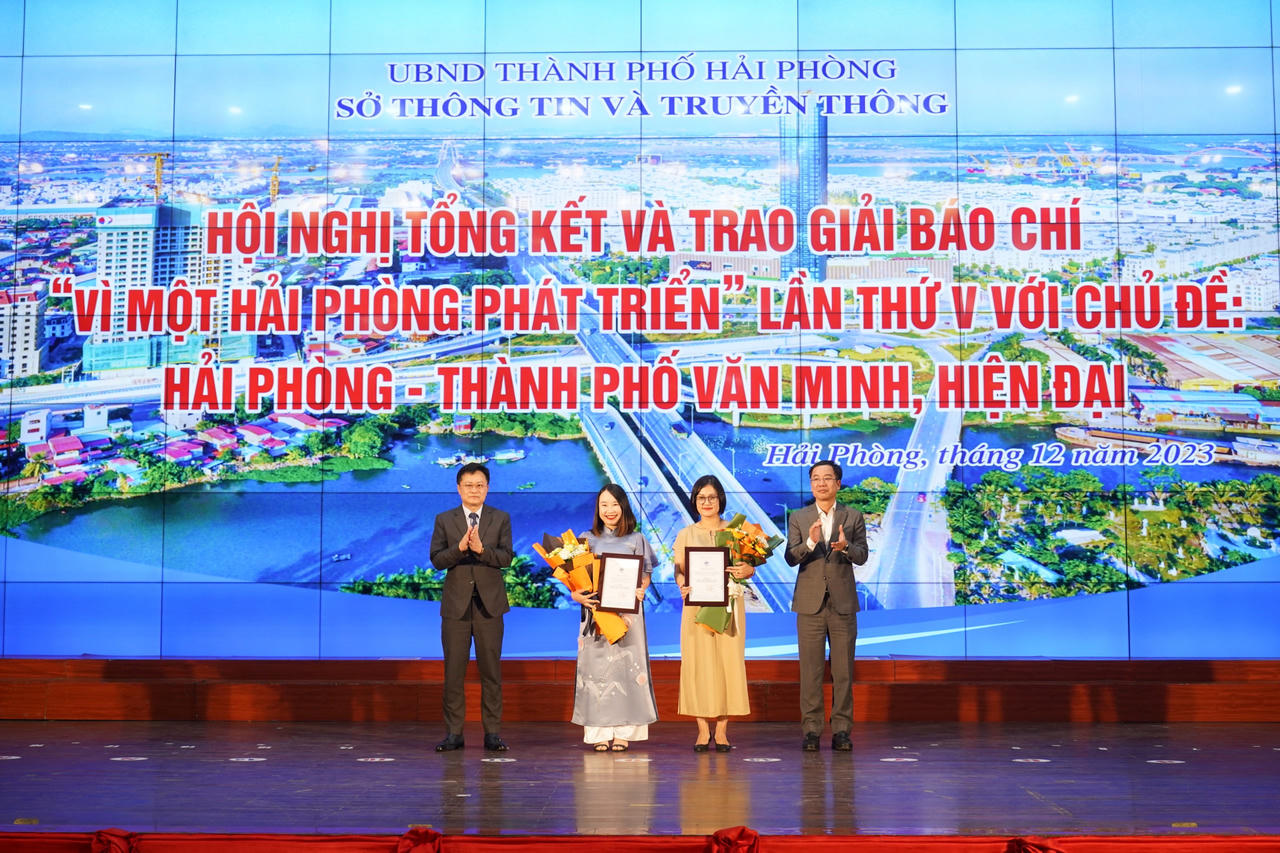 Báo PLVN đạt giải báo chí “Vì một Hải Phòng phát triển”