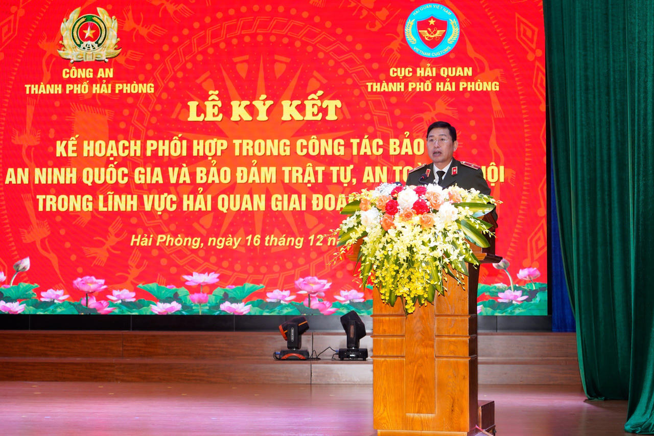 Công an Hải Phòng phối hợp bảo vệ an ninh quốc gia, an toàn xã hội trong lĩnh vực hải quan
