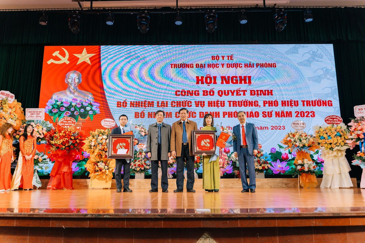 Bổ nhiệm lại chức vụ Hiệu trưởng Trường Đại học Y Dược Hải Phòng