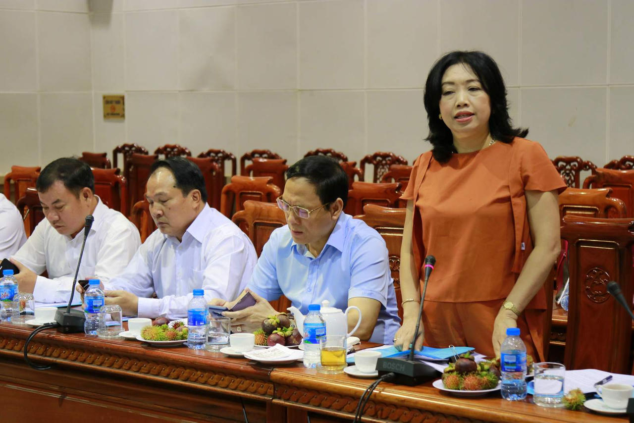 Bộ trưởng Lê Thành Long làm việc với Sở Tư pháp Tiền Giang