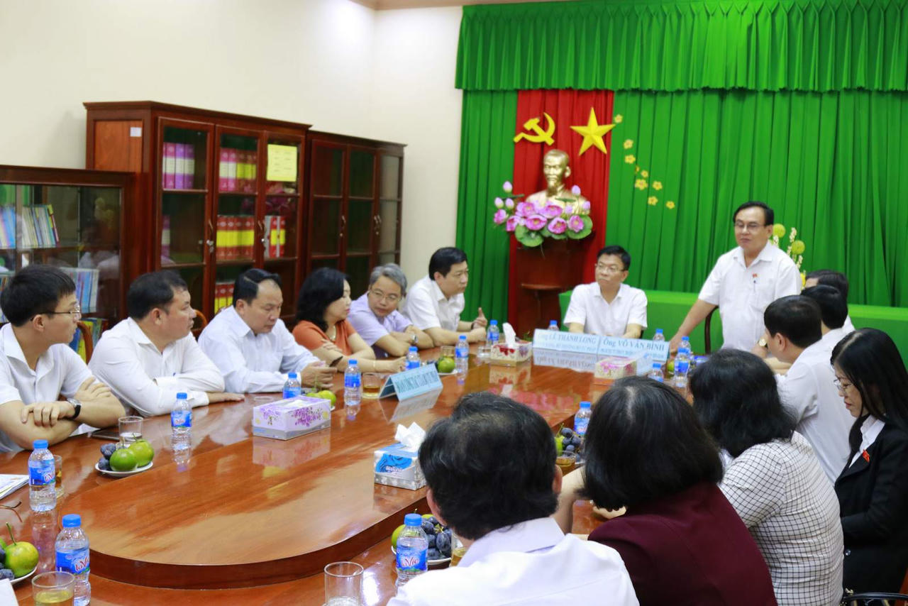 Bộ trưởng Lê Thành Long thăm Đoàn ĐBQH tỉnh Tiền Giang