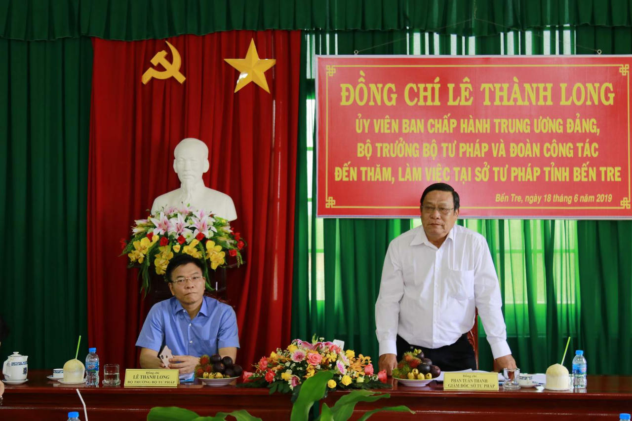 Bộ trưởng Lê Thành Long: “Tháo gỡ” nhiều khó khăn, vướng mắc cho Tư pháp Bến Tre