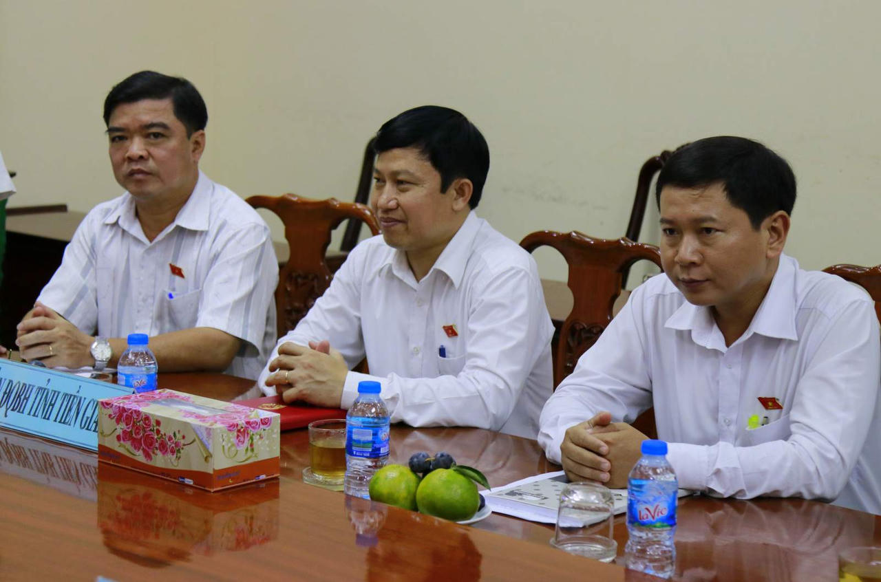 Bộ trưởng Lê Thành Long thăm Đoàn ĐBQH tỉnh Tiền Giang