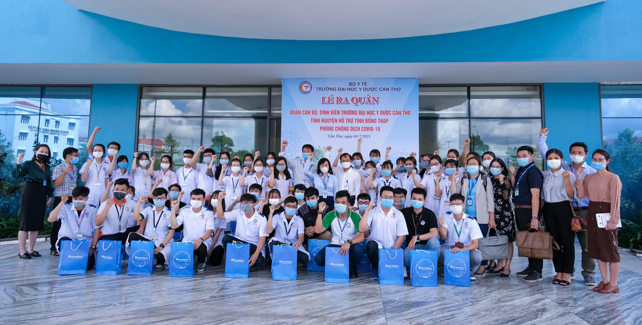 Trường ĐH Y Dược Cần Thơ chi viện Đồng Tháp chống dịch 
