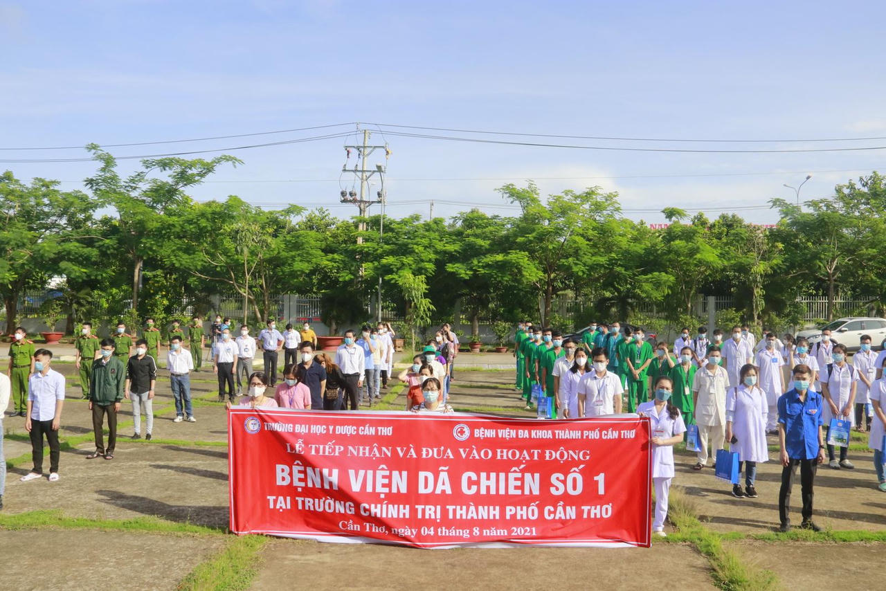 Cần Thơ điều động 150 y, bác sĩ, sinh viên vào phục vụ tại bệnh viện dã chiến quy mô 400 giường