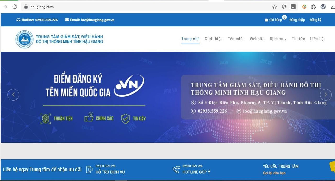 Khai trương Cổng đăng ký tên miền Quốc gia “.vn” tại Hậu Giang