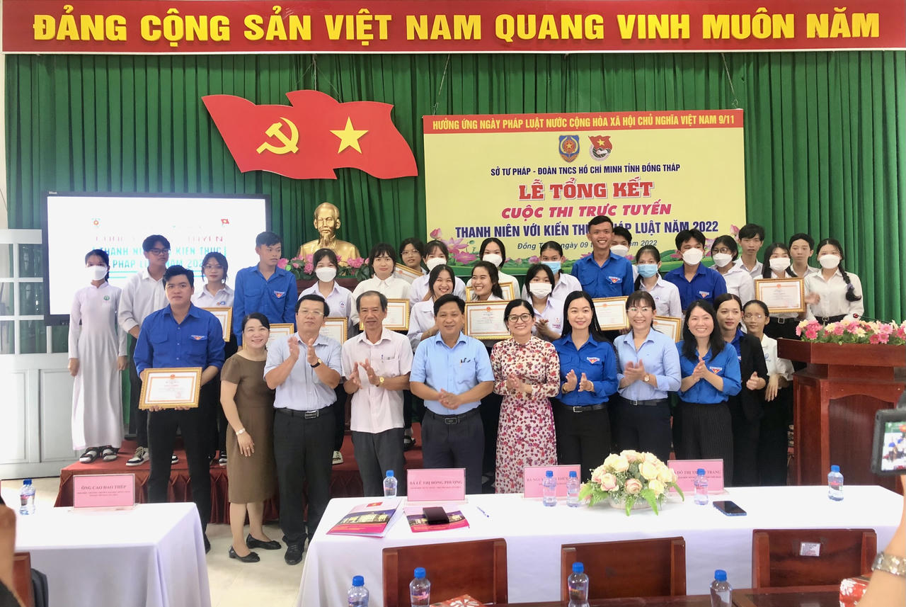 Đồng Tháp: Chung kết cuộc thi Thanh niên với kiến thức pháp luật 