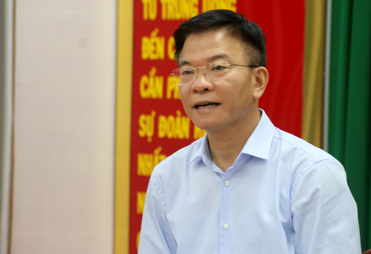 Bộ trưởng Lê Thành Long làm việc với Trà Vinh về công tác phòng chống tham nhũng, tiêu cực 