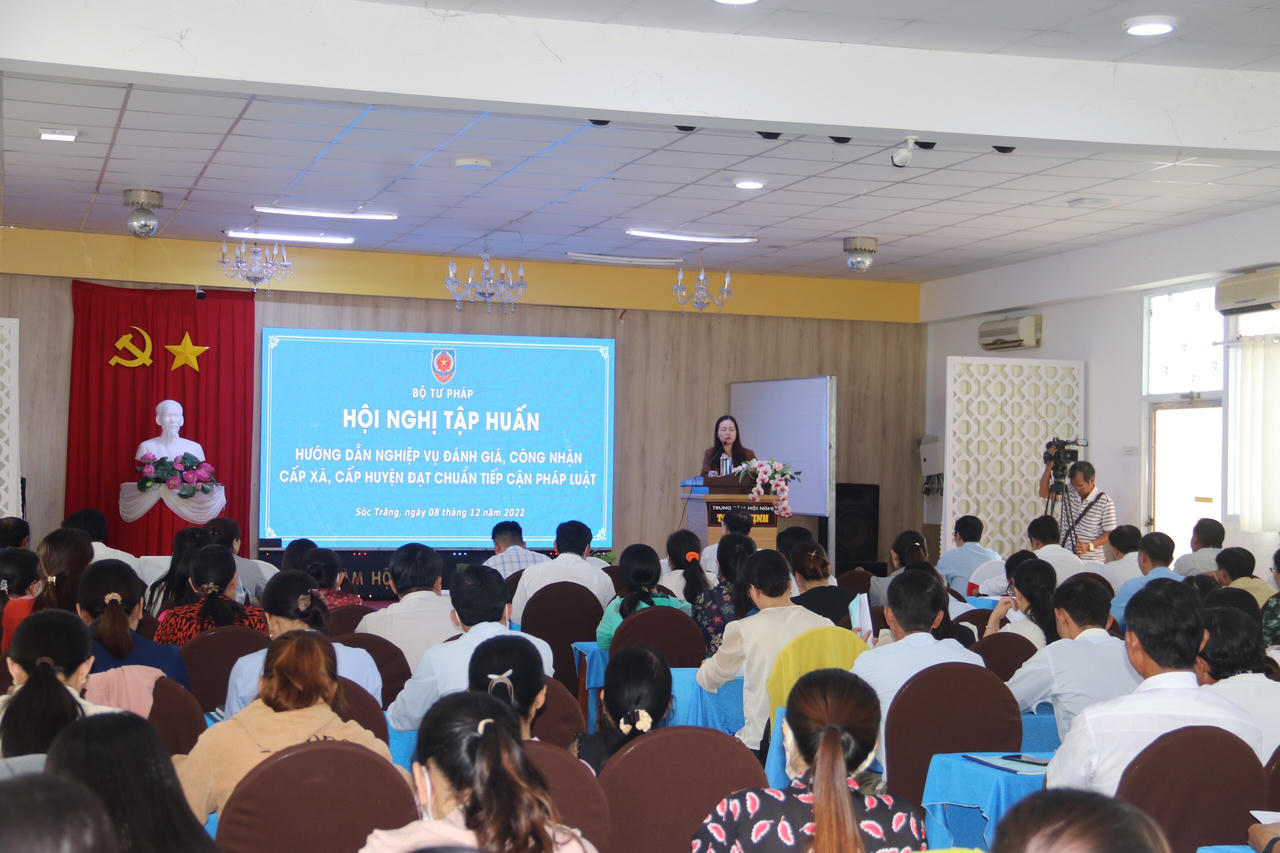 Sóc Trăng: Chuyển biến tích cực trong đánh giá, công nhận cấp xã đạt chuẩn tiếp cận pháp luật