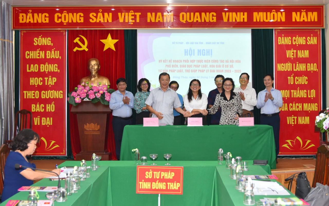 Đồng Tháp: Phát huy vai trò, thế mạnh từng đơn vị trong phối hợp tuyên truyền pháp luật