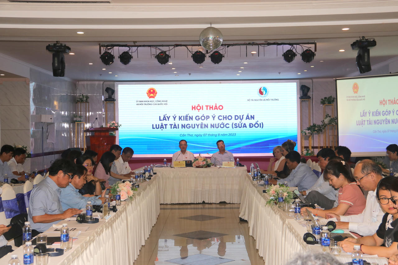 Góp ý dự thảo Luật Tài nguyên nước (sửa đổi) tại Cần Thơ 