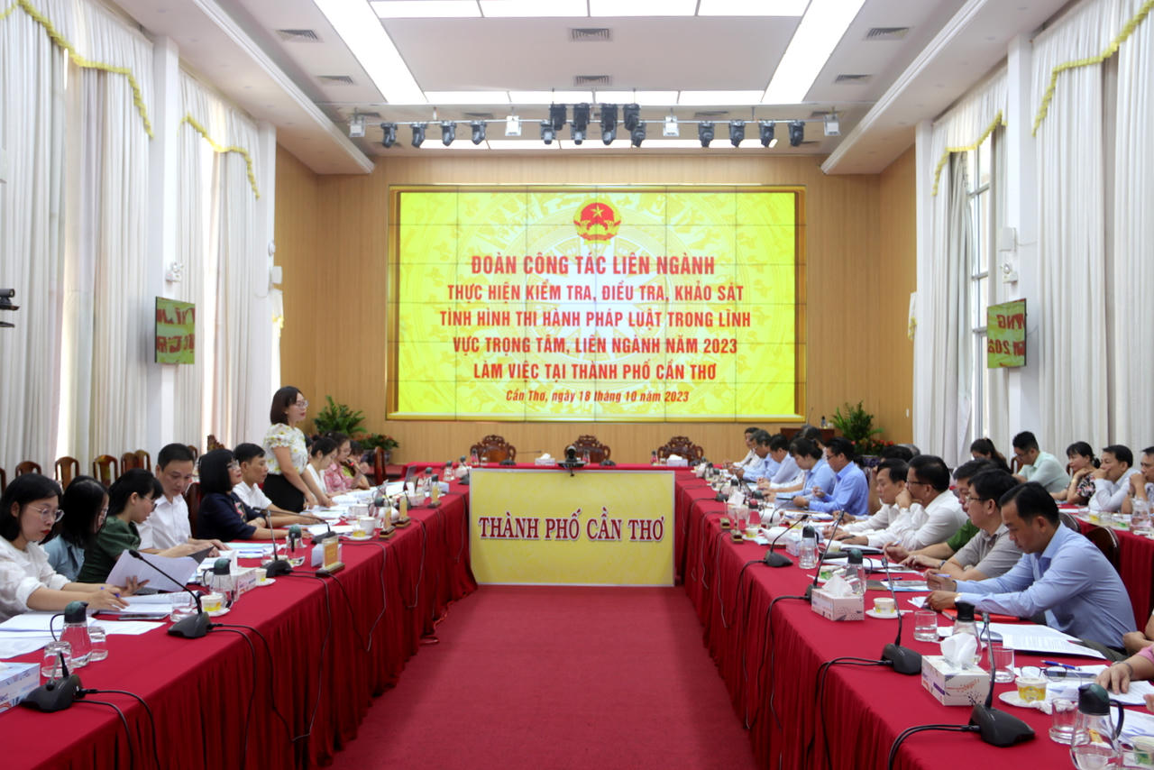 Cần Thơ cần tăng cường chỉ đạo, điều hành trong công tác theo dõi thi hành pháp luật 