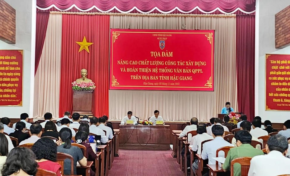 Hậu Giang: Nâng cao chất lượng xây dựng và hoàn thiện hệ thống văn bản quy phạm pháp luật