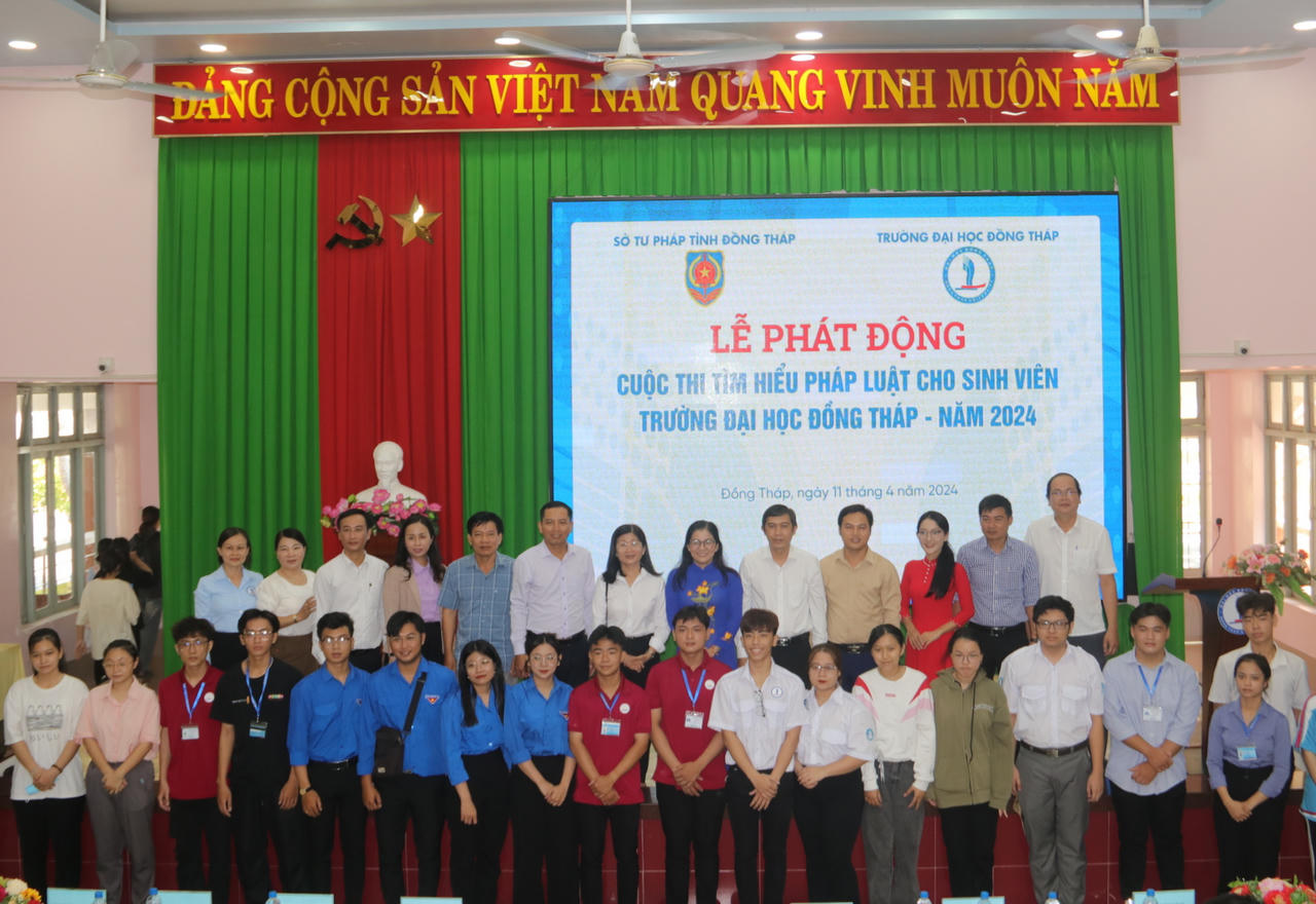 Tổ chức cuộc thi tìm hiểu pháp luật cho sinh viên Trường Đại học Đồng Tháp 