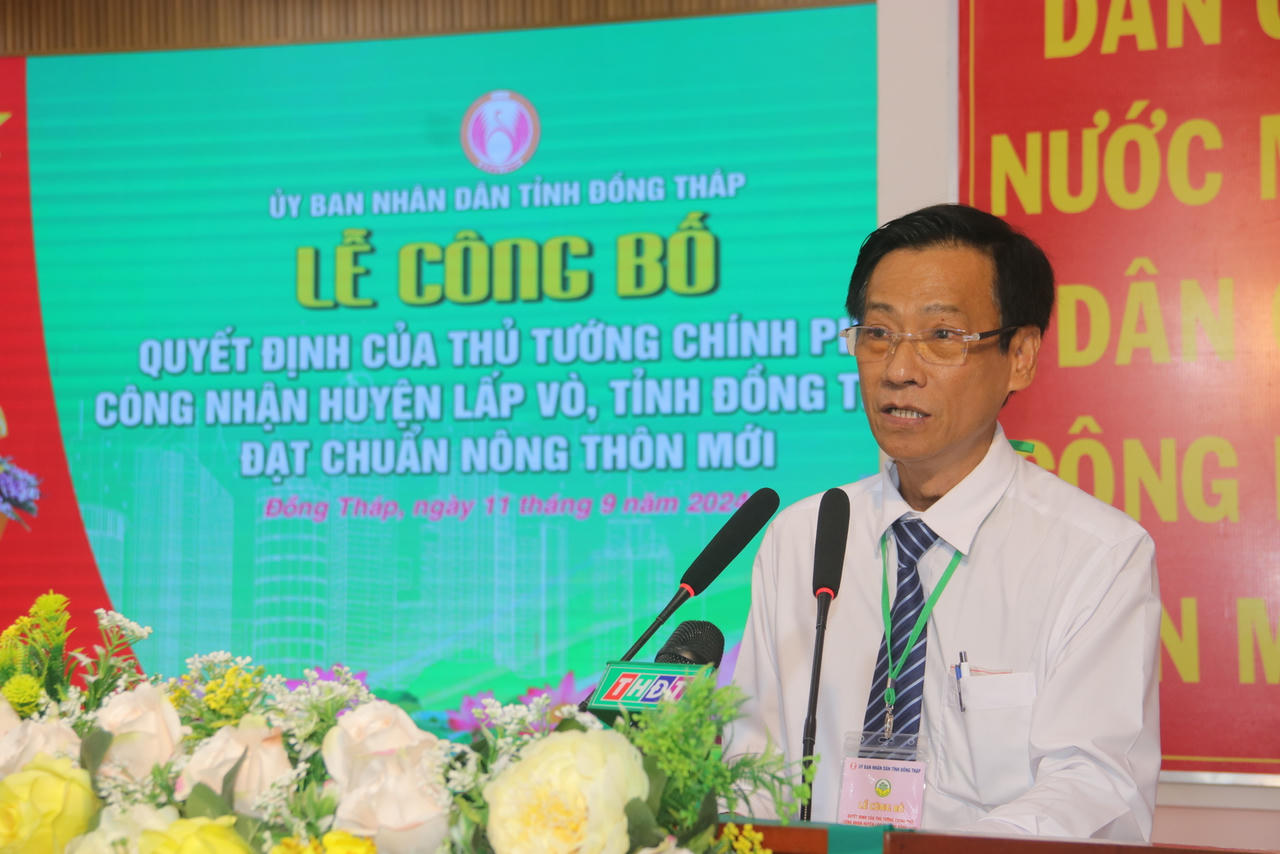 Huyện Lấp Vò đạt chuẩn nông thôn mới 