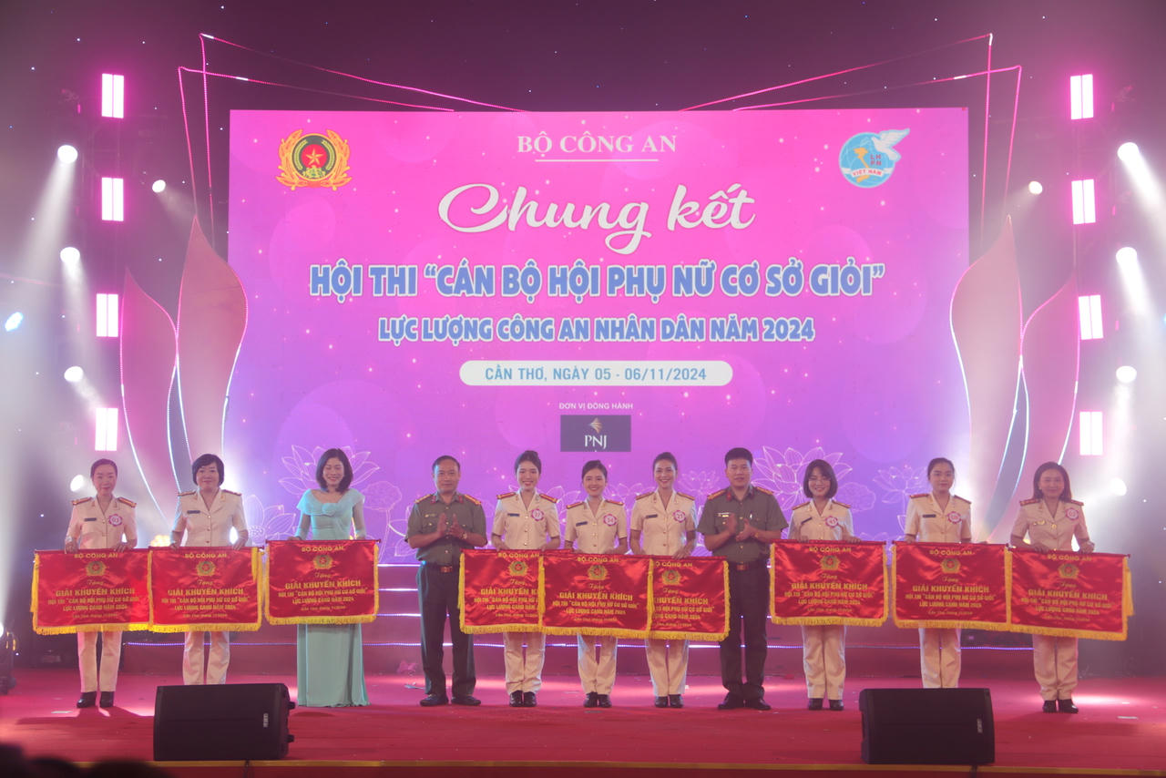 9 đơn vị đạt giải A Hội thi 'Cán bộ hội phụ nữ cơ sở giỏi' lực lượng CAND năm 2024 
