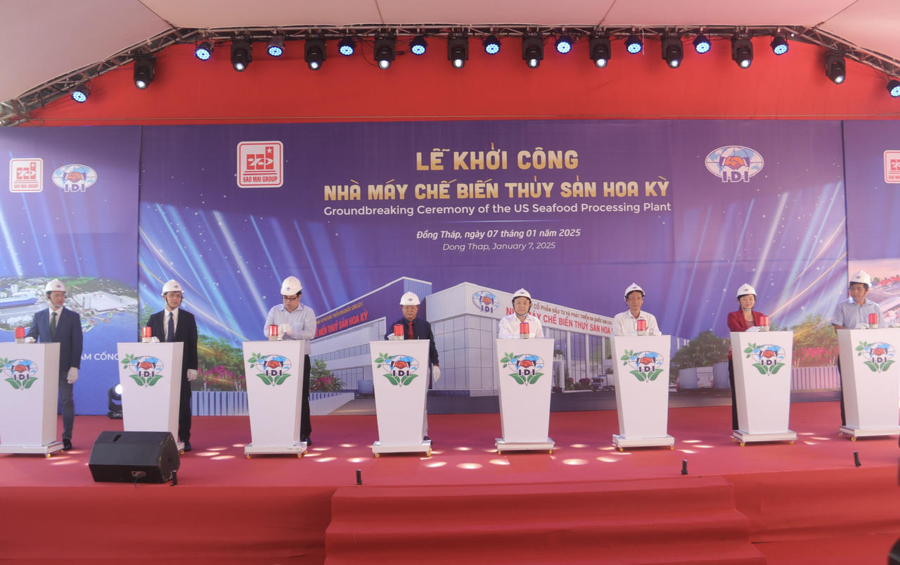 Khởi công nhà máy chế biến thuỷ sản gần 700 tỷ ở Đồng Tháp 