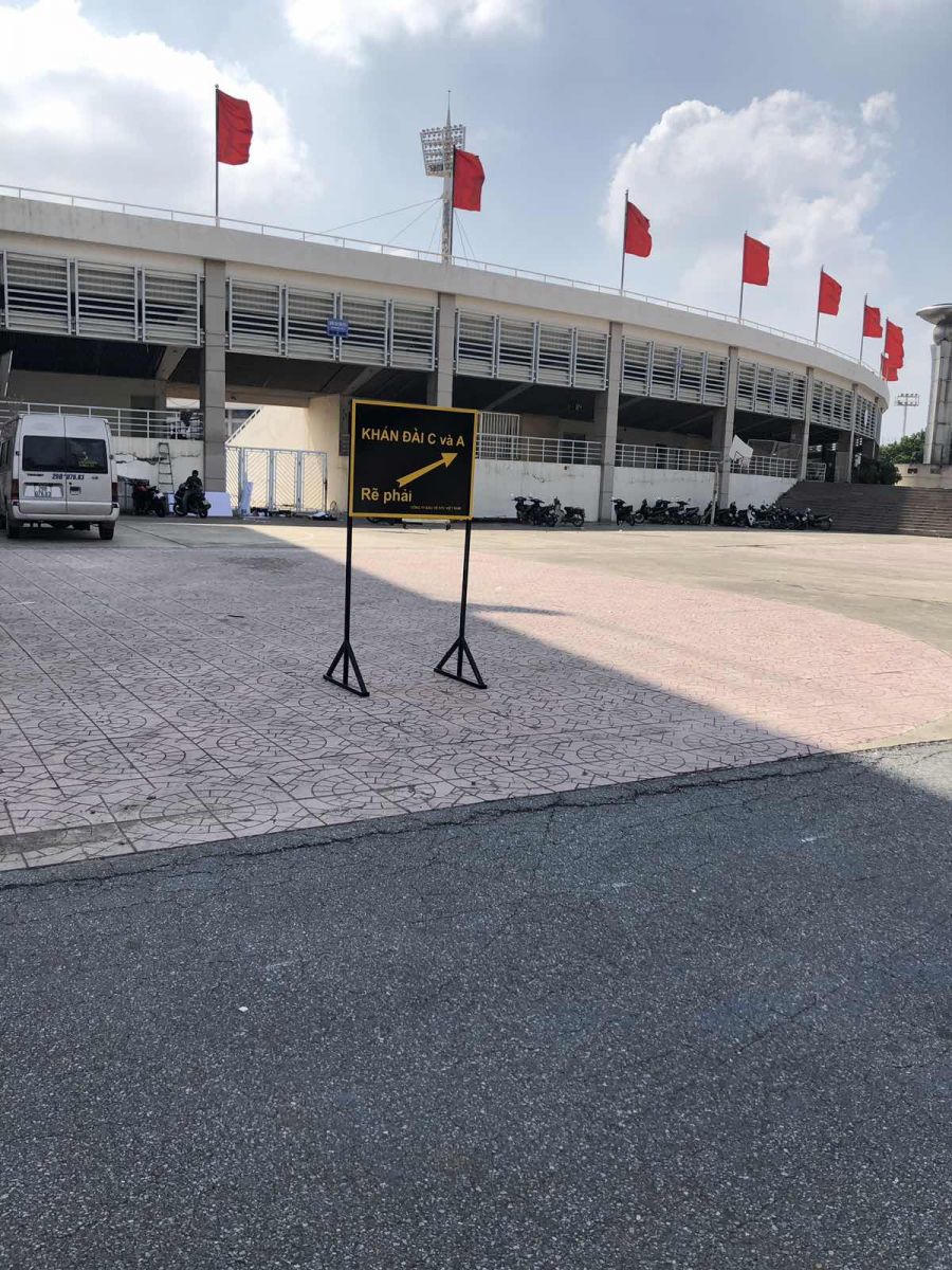 Sân vận động Mỹ Đình trước giờ bóng lăn trận ĐT Việt Nam - Malaysia 