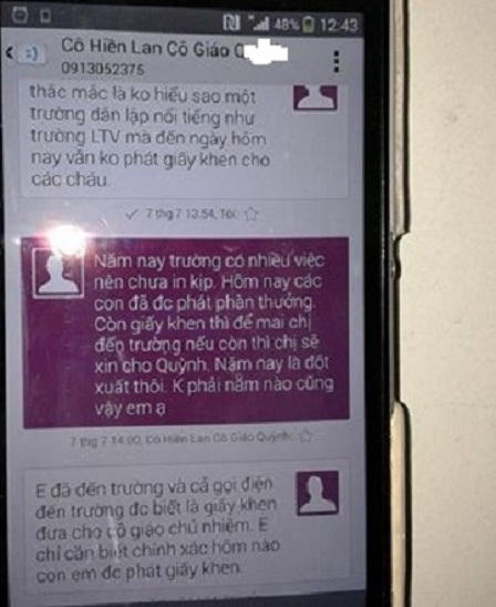 Phụ huynh trong “câu chuyện buồn” của PGS. Văn Như Cương lên tiếng