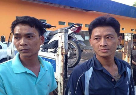 141 bắt hai đối tượng vửa “nhẩy hàng” thành công