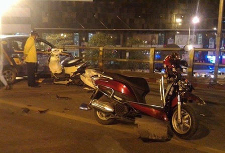 Xác định danh tính lái xe đâm điên loạn trên cầu vượt Thái Hà