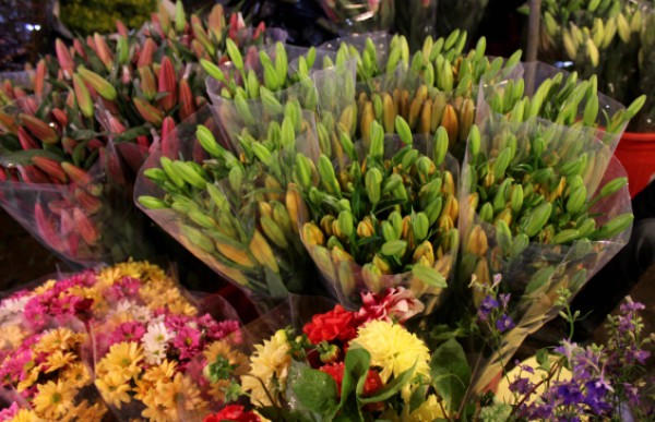 Chợ đêm, điểm hẹn của các loài hoa trong ngày cận Tết