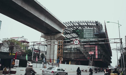 Dự án đường sắt đô thị Cát Linh - Hà Đông vắng bóng công nhân