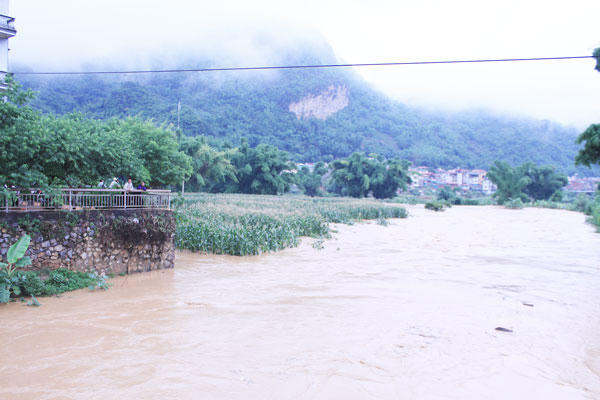 Mưa lớn gây ngập nặng tại Yên Bái, Sơn La