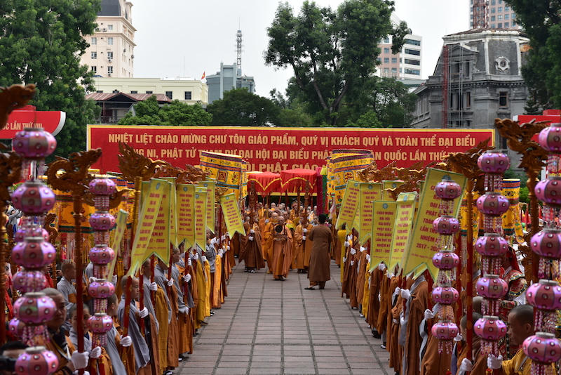 Tưng bừng không khí Đại hội đại biểu Phật giáo toàn quốc lần thứ VIII