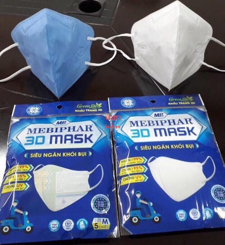 Khẩu trang kháng khuẩn MEBIPHAR 3D MASK tái sử dụng được nhiều lần