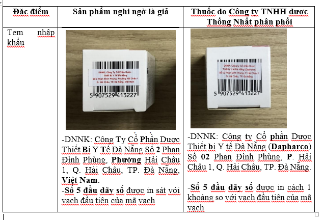 Cảnh báo về mẫu thuốc Aquadetrim vitamin D3 nghi ngờ giả 
