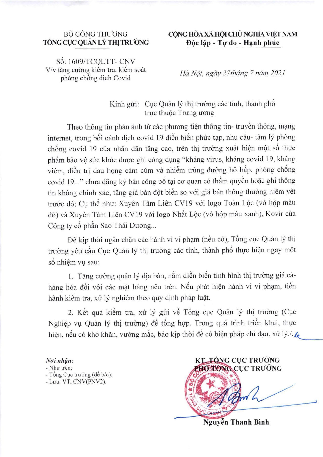 Kiểm soát 'chặt' thực phẩm bảo vệ sức khoẻ ghi công dụng kháng COVID-19