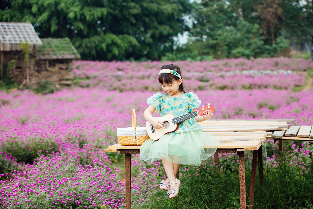 Mãn nhãn với hình ảnh siêu yêu của những bé gái trên cánh đồng hoa bách nhật 