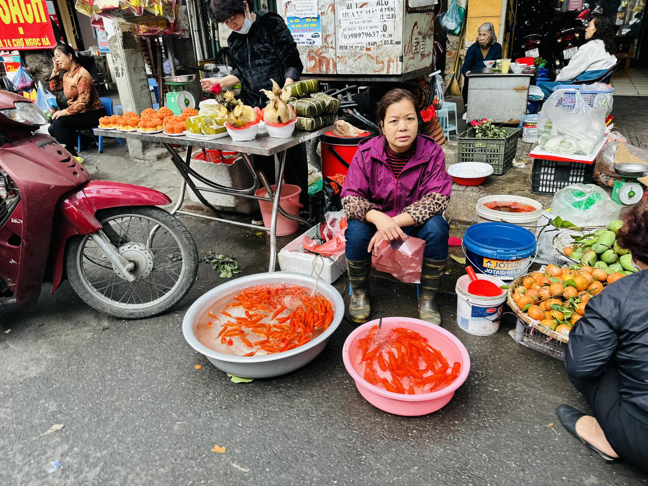 Ngày tiễn ông Công ông Táo, tiểu thương nhiều chợ Hà Nội ế cá chép