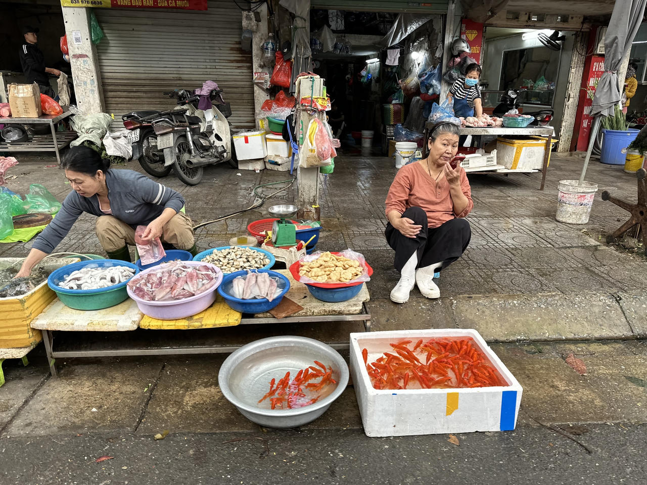 Ngày tiễn ông Công ông Táo, tiểu thương nhiều chợ Hà Nội ế cá chép