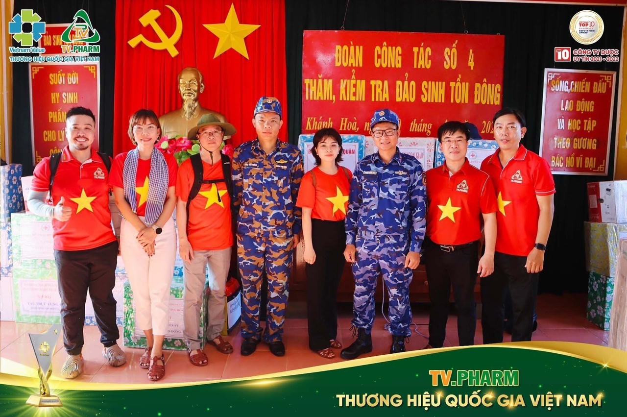 Dược phẩm TV.PHARM trên hải trình đến với Trường Sa