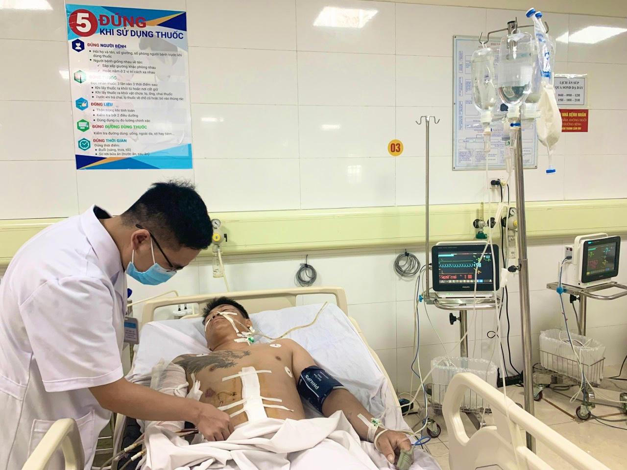 Kích hoạt 'báo động đỏ' cứu sống nam thanh niên ngã từ độ cao 7m