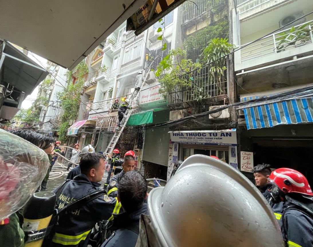 Công an thông tin về vụ cháy khiến 3 người tử vong tại ngõ Thổ Quan, Hà Nội