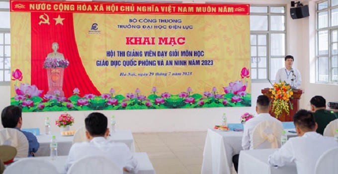Trường Đại học Điện lực sôi nổi Hội thi giảng viên dạy giỏi năm 2023
