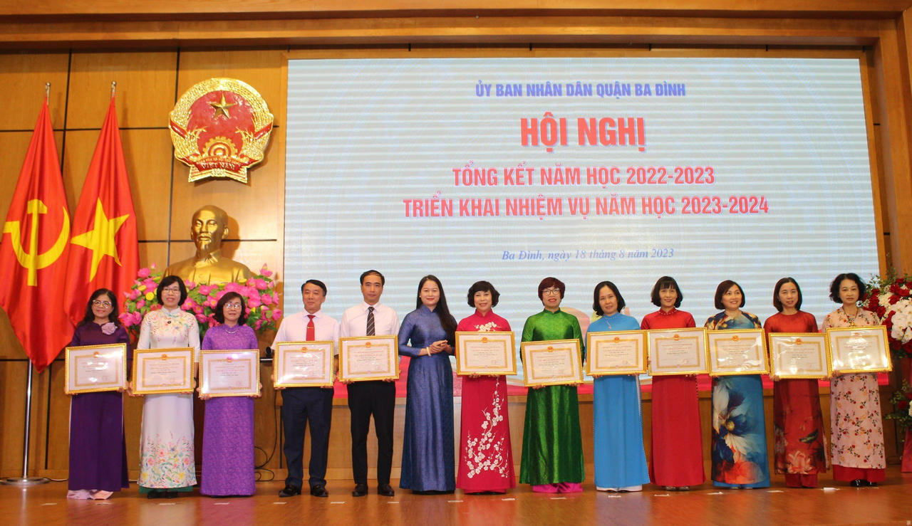 Ngành Giáo dục quận Ba Đình được TP Hà Nội ghi nhận đạt 13/13 tiêu chí thi đua 