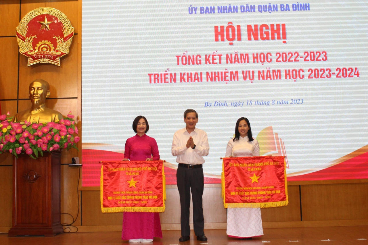 Ngành Giáo dục quận Ba Đình được TP Hà Nội ghi nhận đạt 13/13 tiêu chí thi đua 