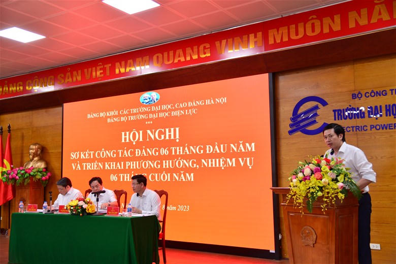 Đảng bộ Trường Đại học Điện lực triển khai nhiệm vụ 6 tháng cuối năm 2023