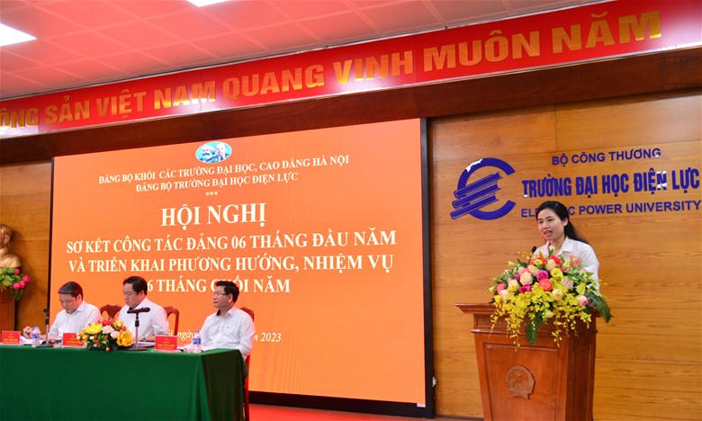Đảng bộ Trường Đại học Điện lực triển khai nhiệm vụ 6 tháng cuối năm 2023
