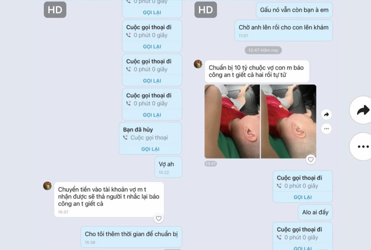 Vợ giả vờ nhắn tin "bắt cóc tống tiền" để thử phản ứng của chồng